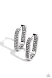 Paparazzi "Sinuous Silhouettes" White Post Earrings Paparazzi Jewelry
