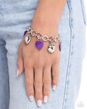 Paparazzi "Whole Lotta Love" Purple Bracelet Paparazzi Jewelry