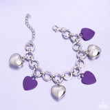 Paparazzi "Whole Lotta Love" Purple Bracelet Paparazzi Jewelry