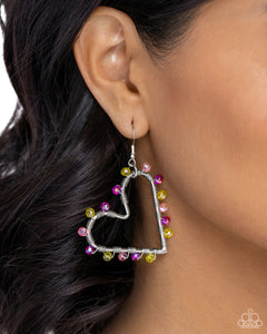 Paparazzi "HEART of Your World" Multi Earrings Paparazzi Jewelry