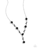 Paparazzi "ROSE Without Saying..." Black Necklace & Earring Set Paparazzi Jewelry