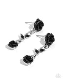 Paparazzi "Led by the ROSE" Black Post Earrings Paparazzi Jewelry