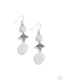 Paparazzi "Creative Cascade" White Earrings Paparazzi Jewelry