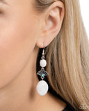 Paparazzi "Creative Cascade" White Earrings Paparazzi Jewelry