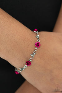 Paparazzi "Roses Supposes" Pink Bracelet Paparazzi Jewelry