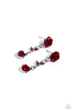 Paparazzi "Led by the ROSE" Red Post Earrings Paparazzi Jewelry