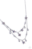 Paparazzi "Raising the STAR" Purple Necklace & Earring Set Paparazzi Jewelry