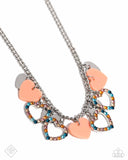 Paparazzi "Look The Heart" Orange Fashion Fix Necklace & Earring Set Paparazzi Jewelry