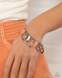 Paparazzi "HEART Time" Orange Fashion Fix Bracelet Paparazzi Jewelry