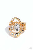 Paparazzi "Shopaholic Statement" Gold Ring Paparazzi Jewelry