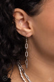 Paparazzi "LAYER of the Year" White Choker Necklace & Earring Set Paparazzi Jewelry
