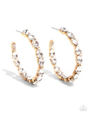 Paparazzi "Presidential Pizzazz" Gold Post Earrings Paparazzi Jewelry