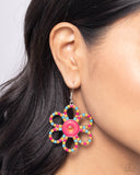 Paparazzi "FLOWER Forward" Orange Earrings Paparazzi Jewelry