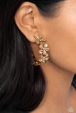 Paparazzi "Floral Flamenco" Gold Post Earrings Paparazzi Jewelry