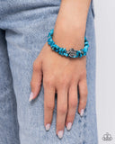 Paparazzi "Turtle Talisman" Blue Bracelet Paparazzi Jewelry
