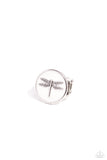 Paparazzi "Debonair Dragonfly" White Ring Paparazzi Jewelry