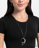 Paparazzi "Lunar Landmark" Purple Necklace & Earring Set Paparazzi Jewelry