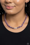 Paparazzi "Seasonal Socialite" Purple Necklace & Earring Set Paparazzi Jewelry