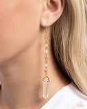 Paparazzi "Quartz Qualification" Orange Earrings Paparazzi Jewelry