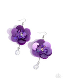 Paparazzi "Oversized Opulence" Purple Earrings Paparazzi Jewelry