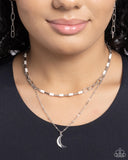 Paparazzi "Lunar Lucidity" White Necklace & Earring Set Paparazzi Jewelry