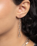 Paparazzi "Lunar Lucidity" White Necklace & Earring Set Paparazzi Jewelry
