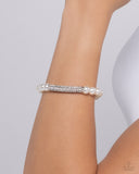 Paparazzi "Elegance Embodied" White Bracelet Paparazzi Jewelry