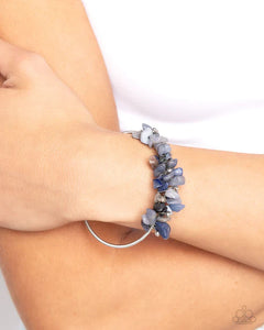 Paparazzi "Dainty Deconstruction" Blue Bracelet Paparazzi Jewelry