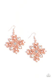 Paparazzi "Fancy-Free Florals" Copper Earrings Paparazzi Jewelry