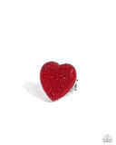 Paparazzi "Hypnotizing Heart" Red Ring Paparazzi Jewelry