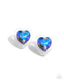 Paparazzi "Heart-Pounding Haute" Purple Post Earrings Paparazzi Jewelry