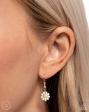 Paparazzi "Floral Falsetto" White Choker Necklace & Earring Set Paparazzi Jewelry