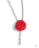 Paparazzi "ROSE and Cons" Red Necklace & Earring Set Paparazzi Jewelry