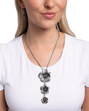 Paparazzi PREORDER "Wallflower Whimsy" Blue Necklace & Earring Set Paparazzi Jewelry