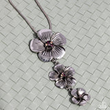 Paparazzi "Wallflower Whimsy" Purple Necklace & Earring Set Paparazzi Jewelry