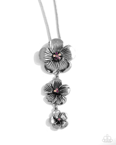 Paparazzi "Wallflower Whimsy" Purple Necklace & Earring Set Paparazzi Jewelry