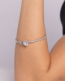 Paparazzi "Gamut Glam" White Bracelet Paparazzi Jewelry