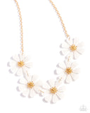 Paparazzi "Pastel Promenade" White Necklace & Earring Set Paparazzi Jewelry