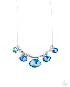 Paparazzi "Socialite Status" Green Necklace & Earring Set Paparazzi Jewelry