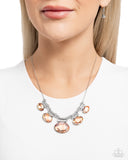 Paparazzi "Socialite Status" Orange Necklace & Earring Set Paparazzi Jewelry