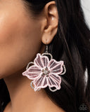 Paparazzi "Refined Recognition" Pink Earrings Paparazzi Jewelry