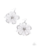 Paparazzi "Refined Recognition" White Earrings Paparazzi Jewelry