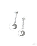 Paparazzi "Celestial Change" White Post Earrings Paparazzi Jewelry