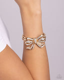 Paparazzi "Its All A-BOW-t Me" Gold Bracelet Paparazzi Jewelry