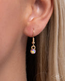 Paparazzi "Winged Wonder" Gold Necklace & Earring Set Paparazzi Jewelry