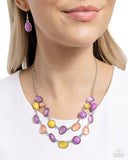 Paparazzi "Variety Vogue" Purple Necklace & Earring Set Paparazzi Jewelry