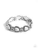 Paparazzi "Harmonious Headliner" White Bracelet Paparazzi Jewelry