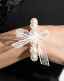 Paparazzi PREORDER "Girly Glam" White Bracelet Paparazzi Jewelry