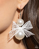 PaparazzI "Elegance Ease" White Earrings Paparazzi Jewelry