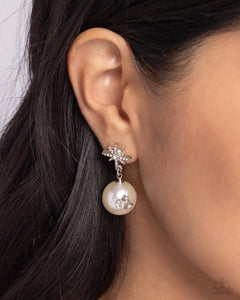 Paparazzi "Cosmic Character" White Post Earrings Paparazzi Jewelry